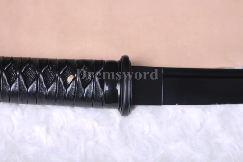 Black 1060 high carbon Steel Katana Japanese Sword iron Tsuba sharp blade