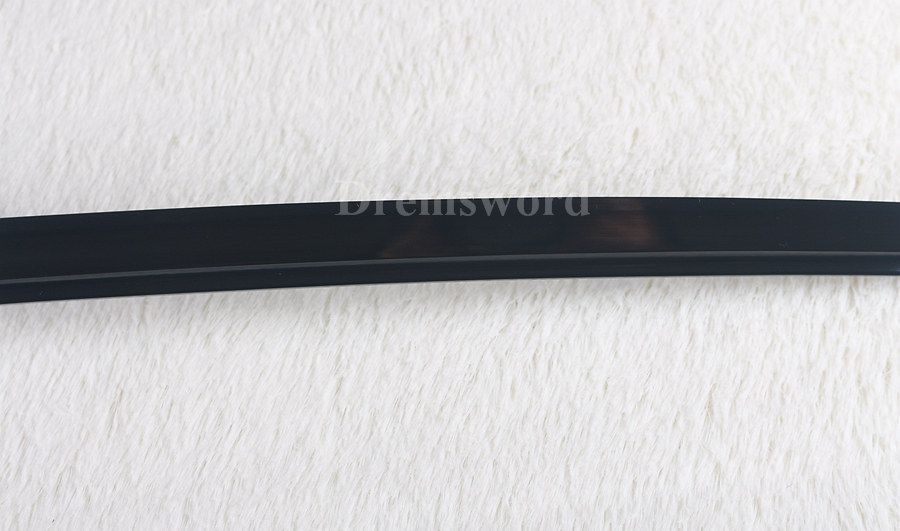 Battle ready black high carbon steel japanese Katana sword full tang sharp blade