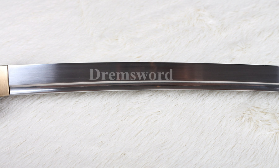 Handmade water quenching High carbon steel Japanese Katana sword full tang sharp.
