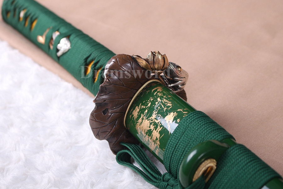 Battle Ready Japanese Sword katana 9260 spring Steel Full Tang razor sharp.