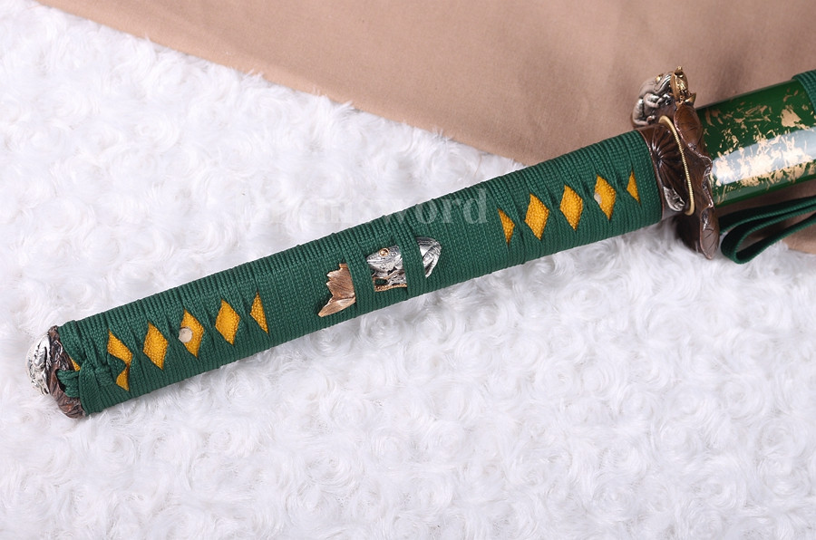 Battle Ready Japanese Sword katana 9260 spring Steel Full Tang razor sharp.