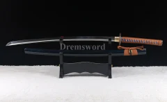 handmade 1060 high carbon steel Japanese Samurai Sword katana full tang sharp edge Shinogi-Zukuri Black