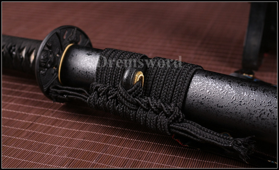 hand forged 1095 steel UNOKUBI-ZUKURI blade Japanese samurai Katana sword