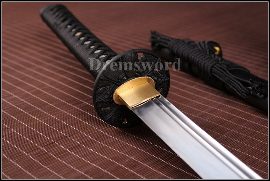 hand forged 1095 steel UNOKUBI-ZUKURI blade Japanese samurai Katana sword
