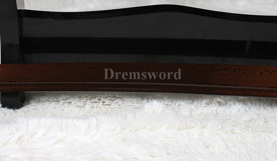 hand forge red folded steel full tang blade japanese Katana samurai real sword.