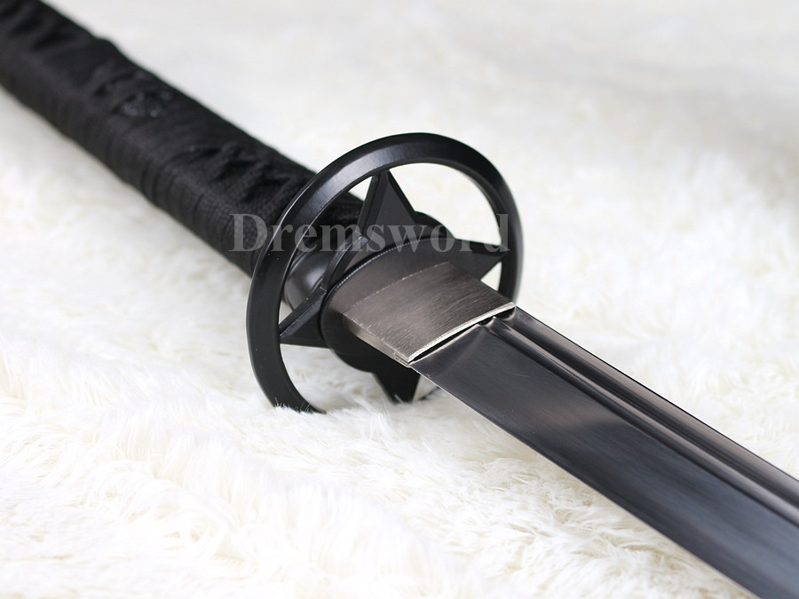 Japanese samurai katana sword 1095 high carbon steel UNOKUBI-ZUKURI blade battle ready sharp.