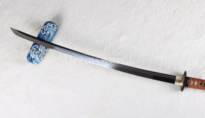 Hand forged japanese samurai katana sword 9260 spring steel UNOKUBI-ZUKURI sharp.+-++