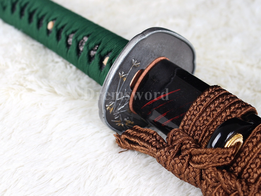 Full tang Japanese Samurai Sword 9260 spring Steel wakizashi battle ready sharp.