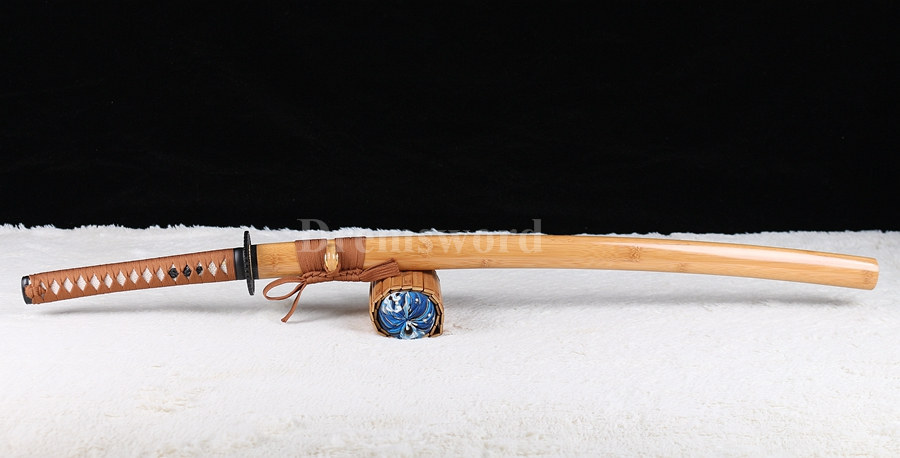 Hand forged japanese samurai katana sword 9260 spring steel UNOKUBI-ZUKURI sharp.+-++