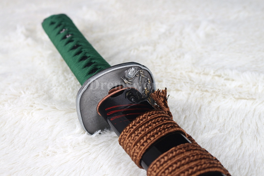 Full tang Japanese Samurai Sword 9260 spring Steel wakizashi battle ready sharp.
