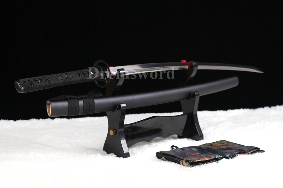 Japanese samurai katana sword 1095 high carbon steel UNOKUBI-ZUKURI blade battle ready sharp.