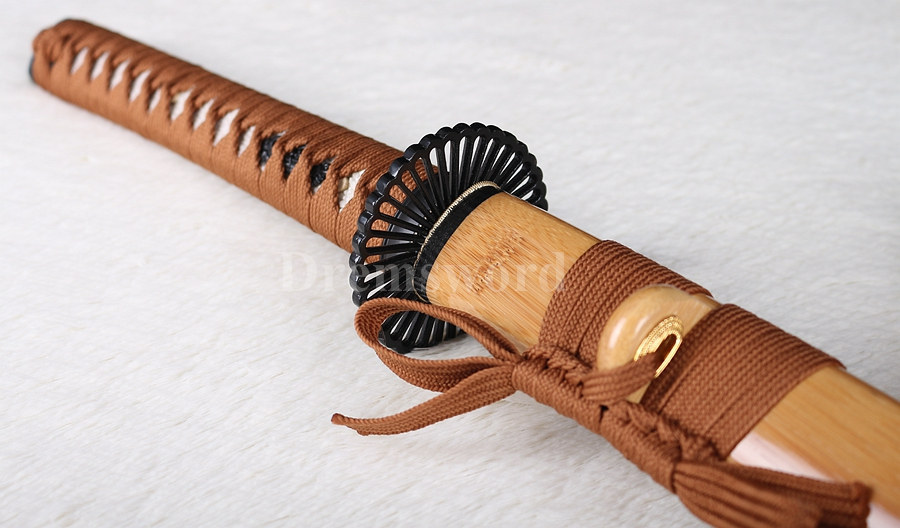 Hand forged japanese samurai katana sword 9260 spring steel UNOKUBI-ZUKURI sharp.+-++