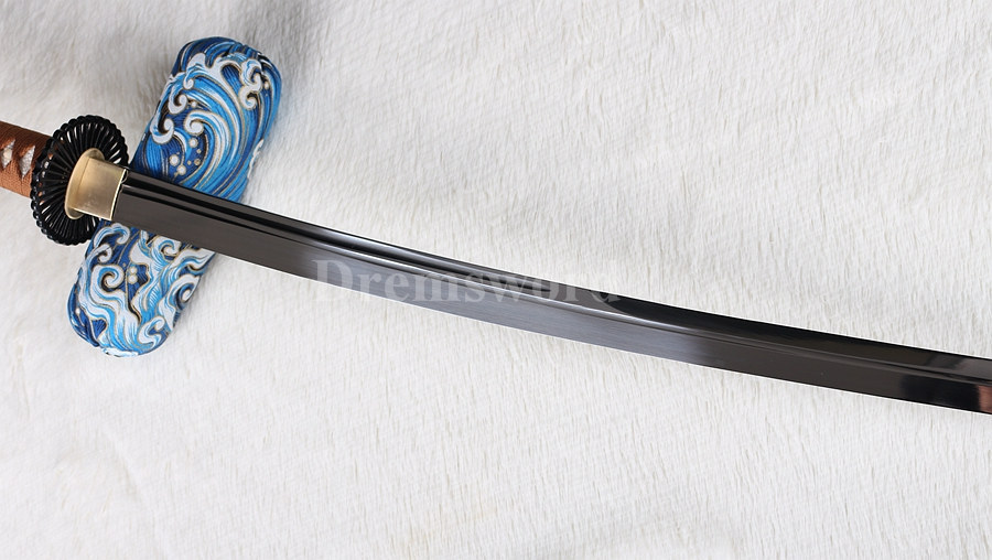 Hand forged japanese samurai katana sword 9260 spring steel UNOKUBI-ZUKURI sharp.+-++