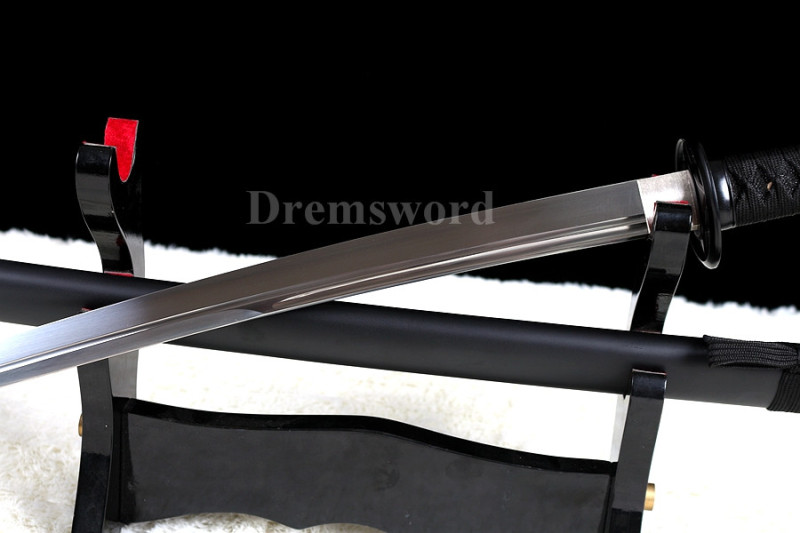 Japanese samurai katana sword 1095 high carbon steel UNOKUBI-ZUKURI blade battle ready sharp.