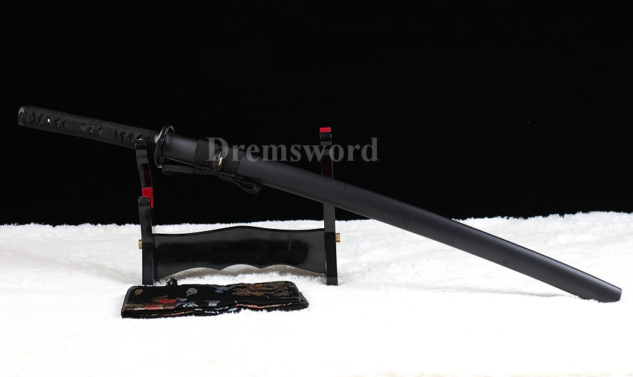 Japanese samurai katana sword 1095 high carbon steel UNOKUBI-ZUKURI blade battle ready sharp.