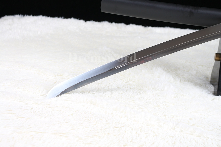 Japanese samurai katana sword 1095 high carbon steel UNOKUBI-ZUKURI blade battle ready sharp.