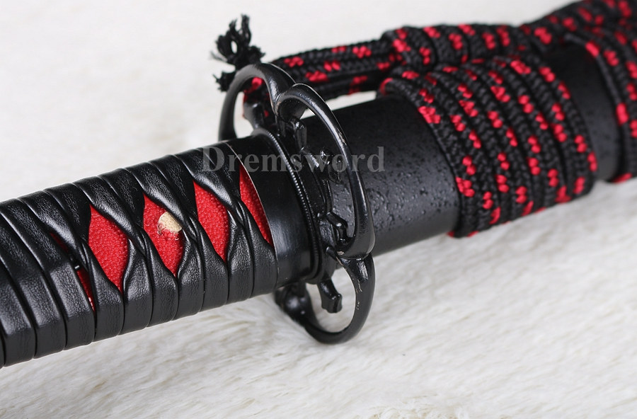 KOGARASU-MARU handmade Japanese Samurai Sword katana 9260 spring steel full tang sharp blade.