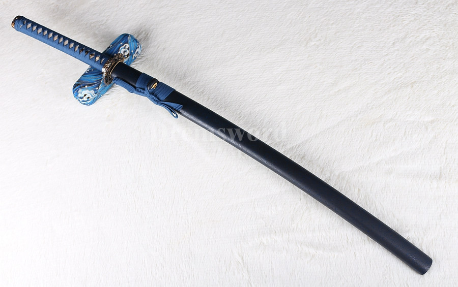 Hand forged KOGARASU-MARU Blade Japanese Samurai Sword katana 9260 spring steel full tang sharp