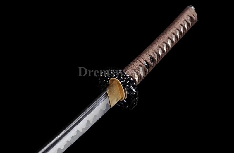 Battle Ready Japanese Katana Sword 9260 Spring Steel Full Tang hand-abrasived hamon razor sharp blade