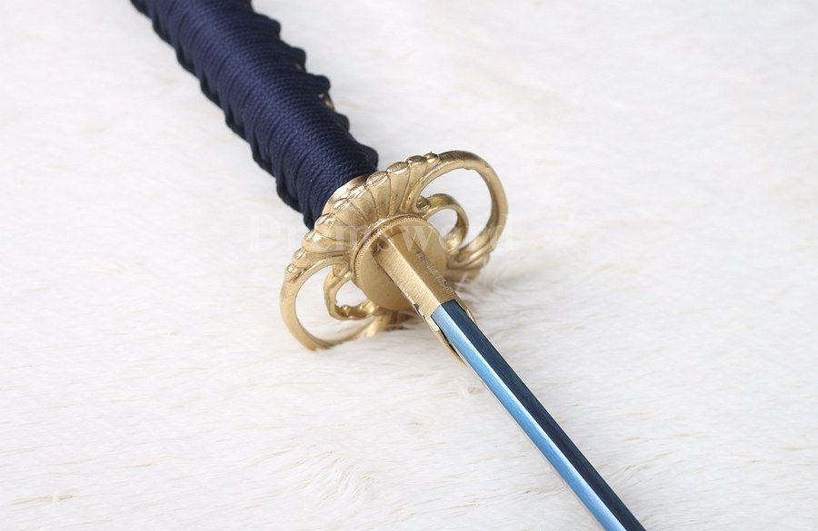 Handmade Blue hand-abrasived Blade Japanese Samurai katana sword 1095 high carbon steel battle ready full tang.
