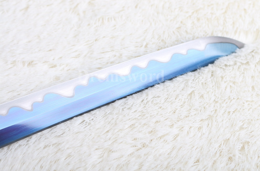 Handmade Blue hand-abrasived Blade Japanese Samurai katana sword 1095 high carbon steel battle ready full tang.