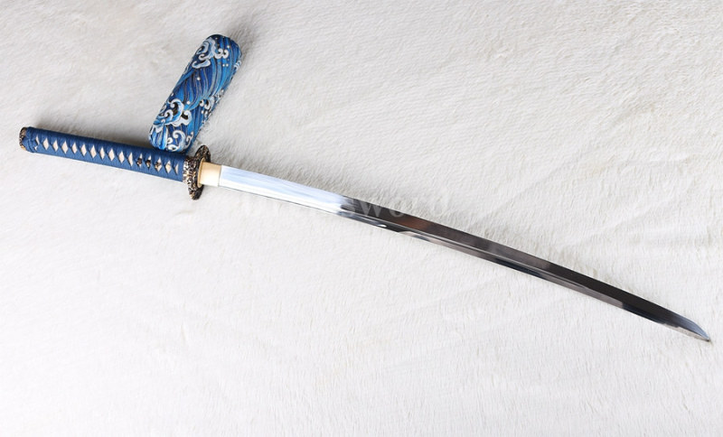 Hand forged KOGARASU-MARU Blade Japanese Samurai Sword katana 9260 spring steel full tang sharp
