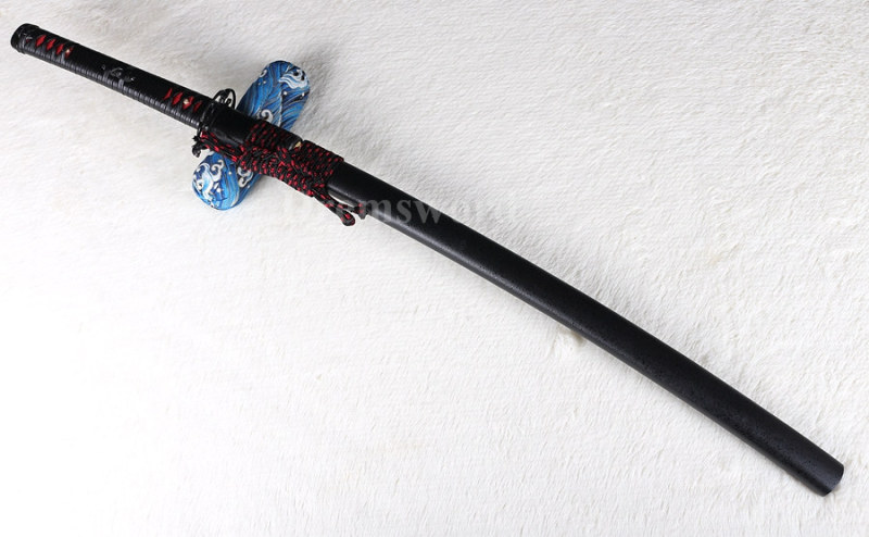 KOGARASU-MARU handmade Japanese Samurai Sword katana 9260 spring steel full tang sharp blade.