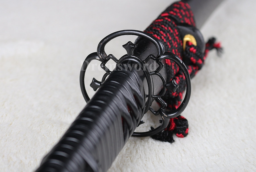 KOGARASU-MARU handmade Japanese Samurai Sword katana 9260 spring steel full tang sharp blade.