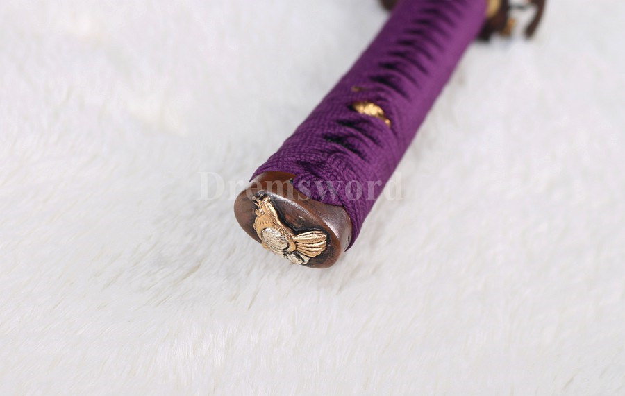 Battle ready Japanese katana Samurai Sword hand forged 1095 high carbon steel red blade full tang sharp.