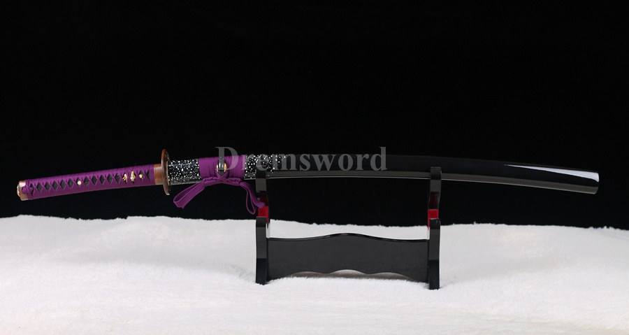 Battle ready Japanese katana Samurai Sword hand forged 1095 high carbon steel red blade full tang sharp.