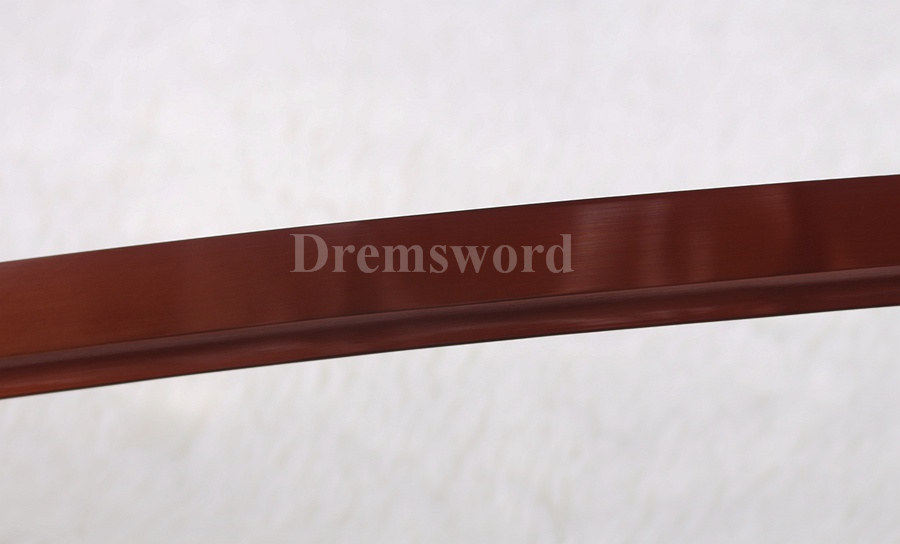 Battle ready Japanese katana Samurai Sword hand forged 1095 high carbon steel red blade full tang sharp.