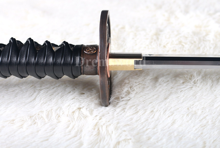 Hand forged Clay tempered T10 steel CHOJI hamon japanese samurai katana sword full tang sharp.