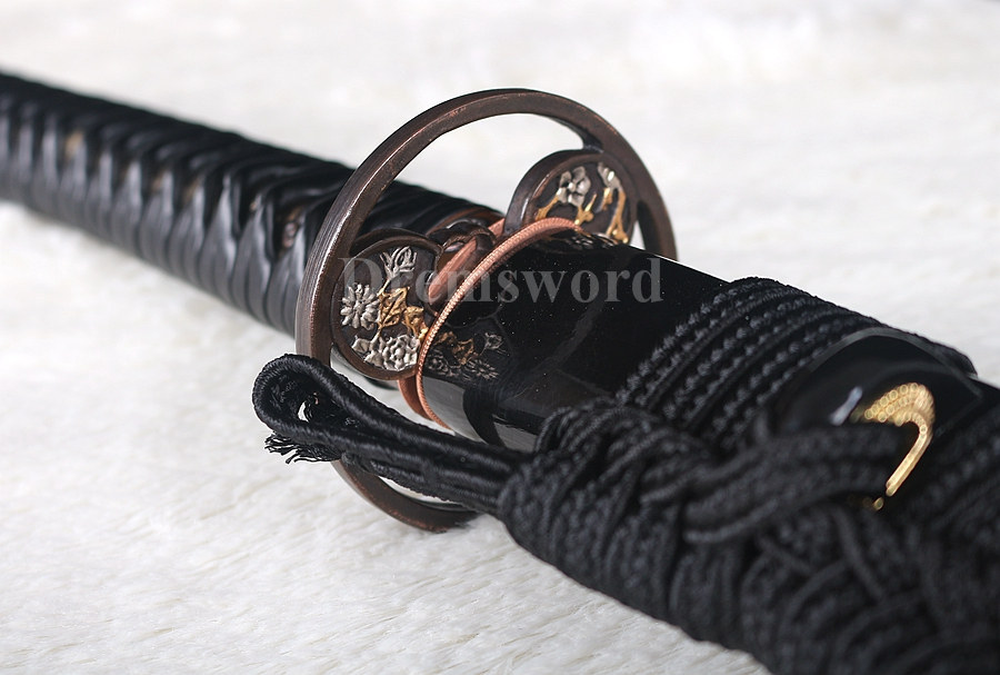 Hand forged Clay tempered T10 steel CHOJI hamon japanese samurai katana sword full tang sharp.