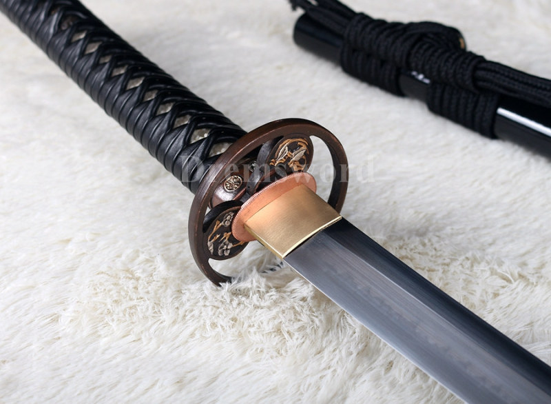Hand forged Clay tempered T10 steel CHOJI hamon japanese samurai katana sword full tang sharp.