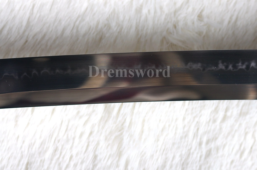 Hand forged Clay tempered T10 steel CHOJI hamon japanese samurai katana sword full tang sharp.