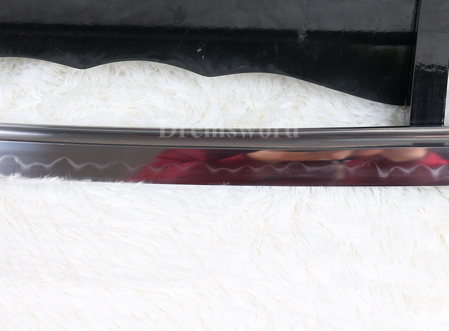 Clay tempered japanese Katana samurai sword T10 steel Razor sharp full tang blade rosewood saya.