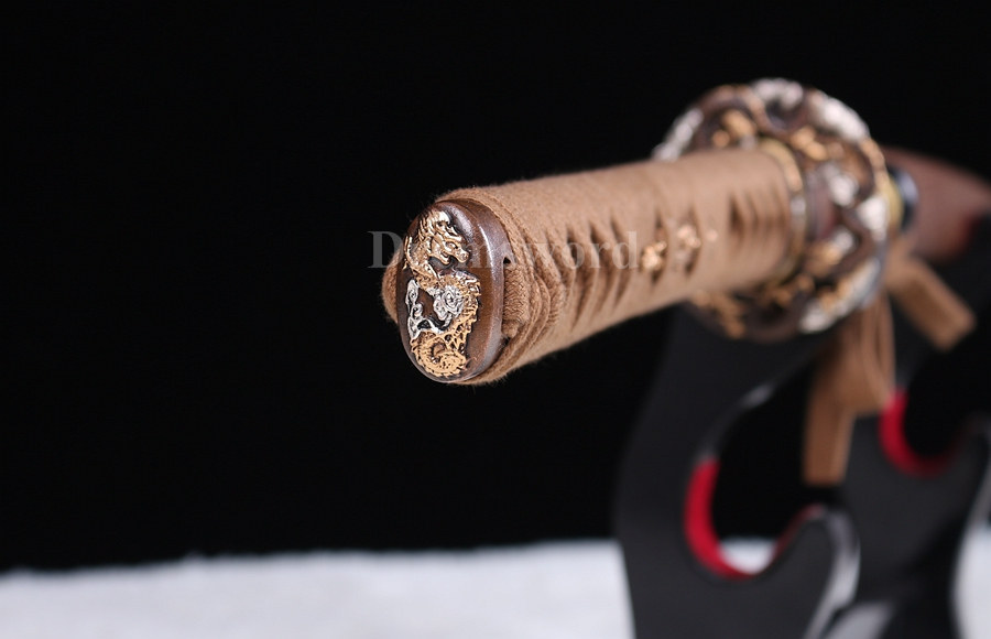 Clay tempered japanese Katana samurai sword T10 steel Razor sharp full tang blade rosewood saya.