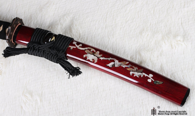 Hand forged real Japanese samurai sword Tanto T10 steel Clay Tempered Blade Japanese razor sharp full tang..