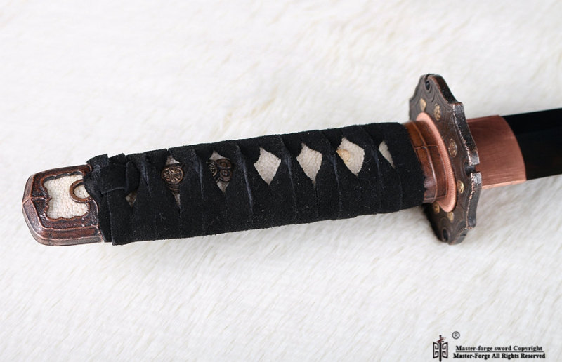 Hand forged real Japanese samurai sword Tanto T10 steel Clay Tempered Blade Japanese razor sharp full tang..