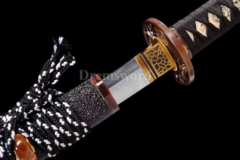 Hand forged Clay tempered T10 steel CHOJI hamon japanese samurai katana sword full tang razor sharp.