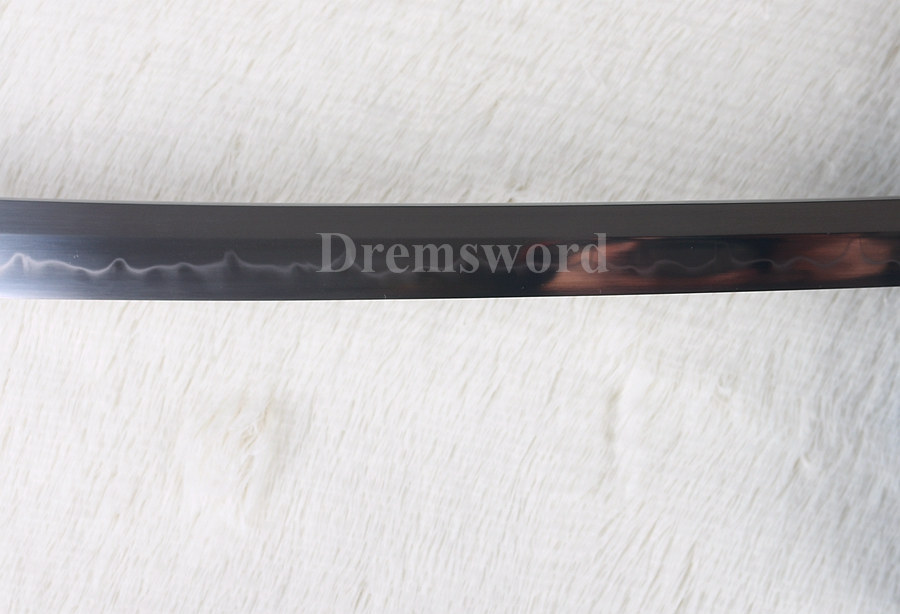 Hand forged clay tempered Battle Ready T10 steel japanese Katana sword full tang razor sharp.