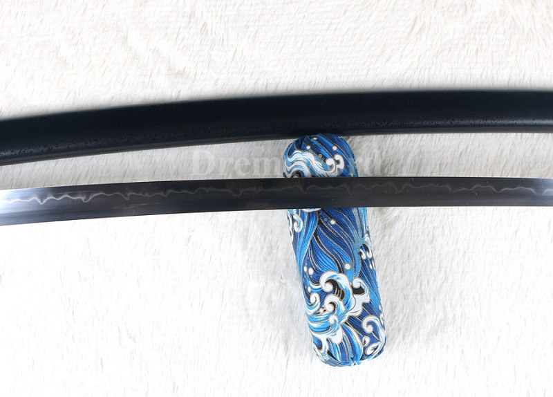 Hand forged clay tempered Battle Ready T10 steel japanese Katana sword full tang razor sharp.
