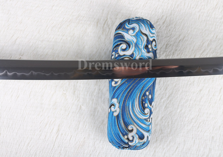 Hand forged clay tempered Battle Ready T10 steel japanese Katana sword full tang razor sharp.