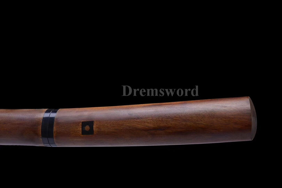 Clay Tempered T10 steel Shirasaya Top 火焰 hamon Japanese Wakizashi sword razor sharp