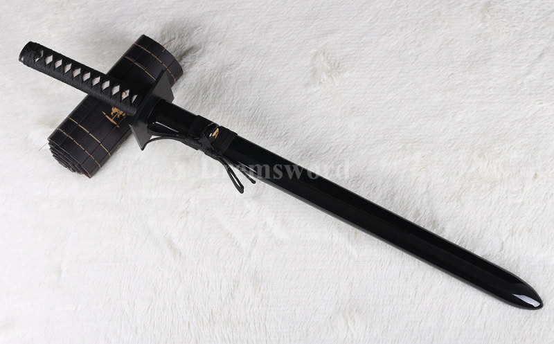 Handmade t10 clay tempered japanese samurai Ninja sword real hamon full tang razor sharp blade.