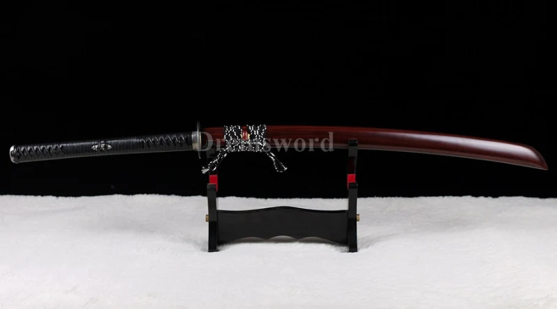 Handmade Naginata Clay Tempered T10 steel Japanese Samurai Sword Full Tang Battle Razor Sharp Blade