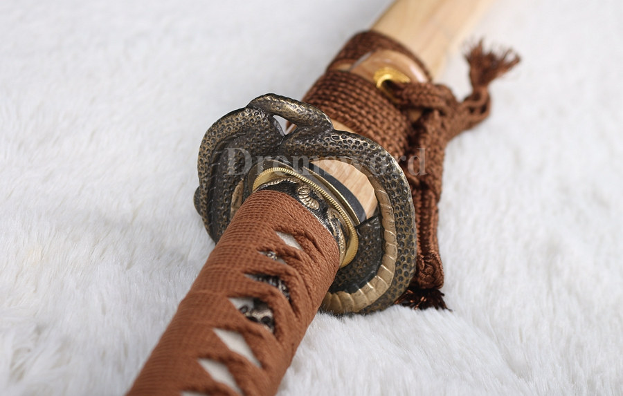 Fully hand forged Clay tempered T10 steel japanese Katana sword battle ready Functional full tang sharp.