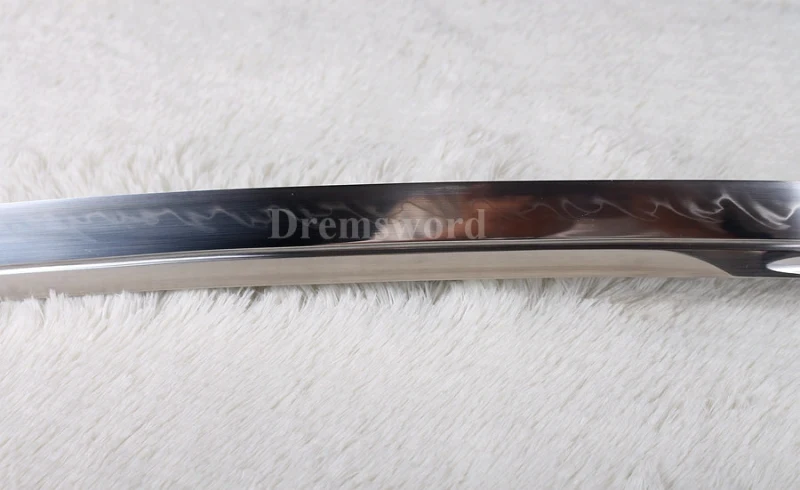 Handmade Naginata Clay Tempered T10 steel Japanese Samurai Sword Full Tang Battle Razor Sharp Blade