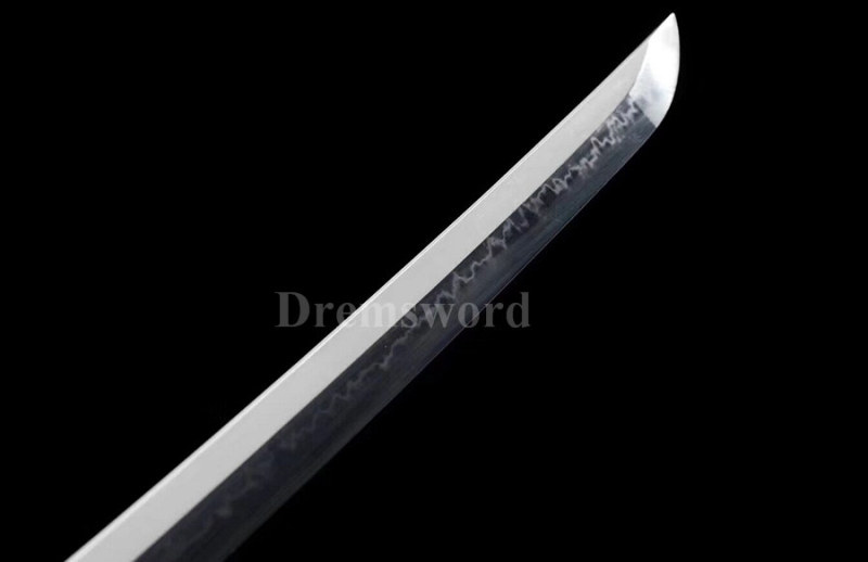 Hand forged Clay tempered  CHOJI hamon T10 steel japanese samurai katana sword full tang battle ready sharp.