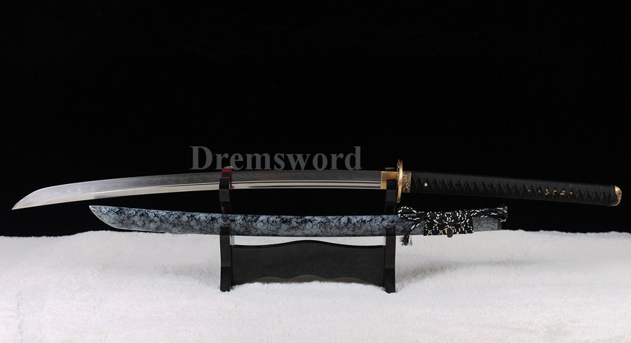 Hand Forged Naginata Clay Tempered T10 steel Japanese Samurai Sword Battle ready Razor Sharp Full Tang Blade